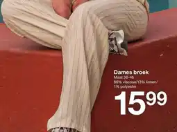 Zeeman Dames broek aanbieding