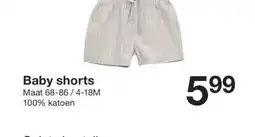 Zeeman Baby shorts aanbieding