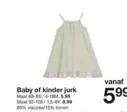 Zeeman Baby of kinderjurk aanbieding