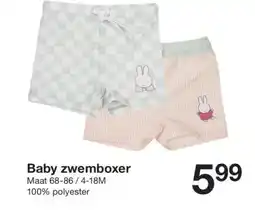 Zeeman Baby zwemboxer aanbieding