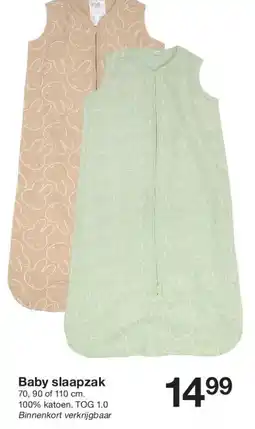 Zeeman Baby slaapzak aanbieding
