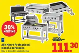 Makro Alle Metro Professional plancha barbecues aanbieding