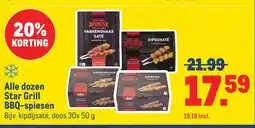 Makro Alle dozen Star Grill BBQ-spiesen aanbieding