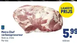 Makro Metro Chef varkensprocureur aanbieding