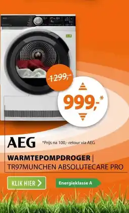 Expert AEG TR97MUNCHEN AbsoluteCare Pro aanbieding