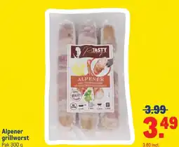 Makro Alpener grillworst aanbieding