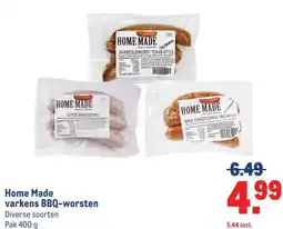 Makro Home Made varkens BBQ-worsten aanbieding