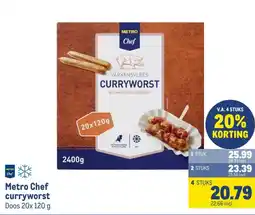 Makro Metro Chef curryworst aanbieding
