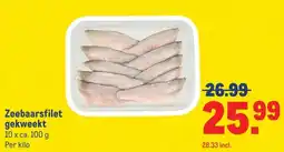 Makro Zeebaarsfilet gekweekt aanbieding