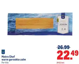 Makro Metro Chef warm gerookte zalm aanbieding