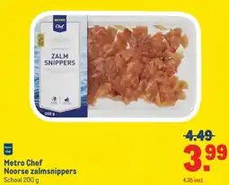 Makro Metro Chef Noorse zalmsnippers aanbieding