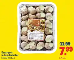 Makro Escargots in kruidenboter aanbieding