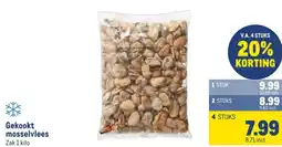 Makro Gekookt mosselvlees aanbieding
