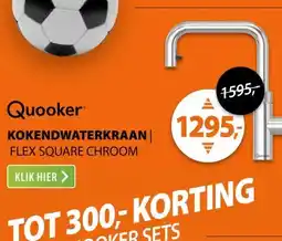 Expert Quooker Flex Square Chroom aanbieding