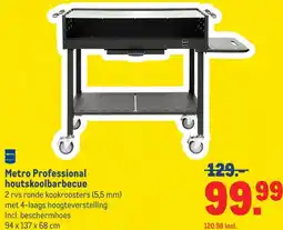 Makro Metro Professional houtskoolbarbecue aanbieding