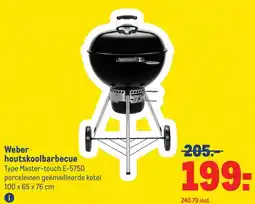 Makro Weber houtskoolbarbecue aanbieding