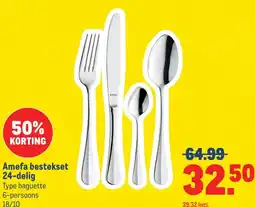 Makro Amefa bestekset 24-delig aanbieding