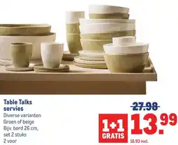 Makro Table Talks servies aanbieding