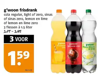 Poiesz g'woon frisdrank aanbieding