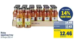 Makro Rioba appelsap tray aanbieding