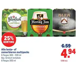 Makro Alle lente- of zomerbieren multipacks aanbieding