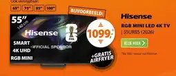 Expert Hisense RGB MINI LED 55UR8S (2026) aanbieding