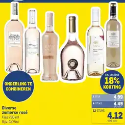 Makro Diverse zomerse rosé aanbieding