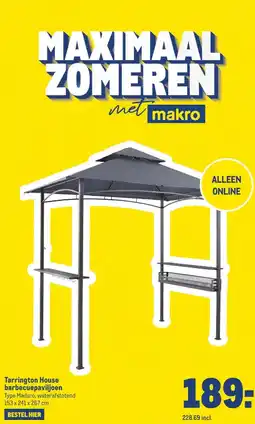 Makro Tarrington House barbecuepaviljoen aanbieding