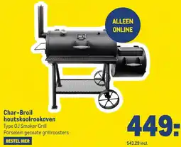 Makro Char-Broil houtskoolrookoven aanbieding