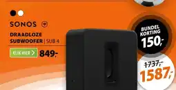 Expert Sonos SUB 4 Zwart aanbieding