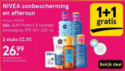 Etos NIVEA zonbescherming en aftersun aanbieding