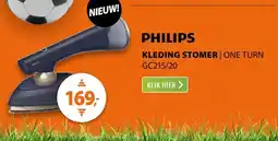 Expert Philips One Turn GC215/20 Blauw aanbieding