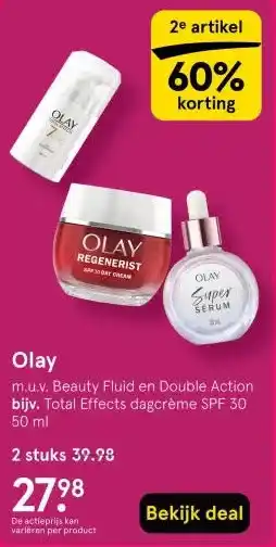 Etos Olay aanbieding