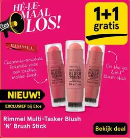Etos Rimmel Multi-Tasker Blush 'N' Brush Stick aanbieding