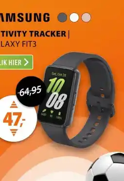 Expert Samsung Galaxy Fit 3 Grijs aanbieding