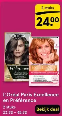 Etos L'Oréal Paris Excellence en Préférence aanbieding