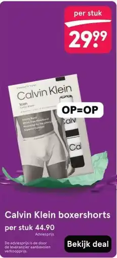 Etos Calvin Klein boxershorts aanbieding