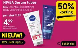Etos NIVEA Serum tubes aanbieding