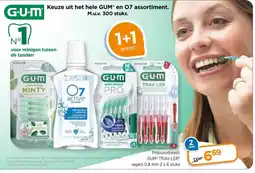 Trekpleister Keuze uit het hele GUM en 07 assortiment. M.u.v. 300 stuks. aanbieding