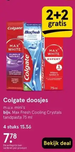 Etos Colgate doosjes aanbieding