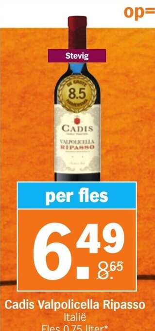 Albert Heijn Cadis valpolicella ripasso aanbieding