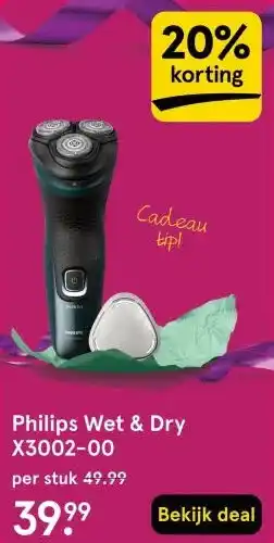 Etos Philips Wet & Dry X3002-00 aanbieding
