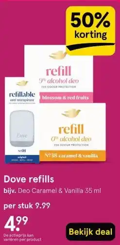 Etos Dove refills aanbieding