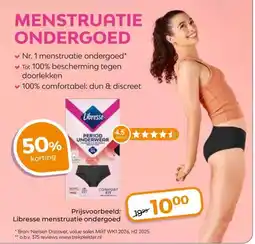 Trekpleister MENSTRUATIE ONDERGOED aanbieding
