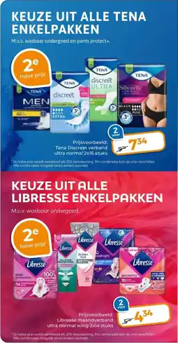 Trekpleister KEUZE UIT ALLE TENA ENKELPAKKEN aanbieding
