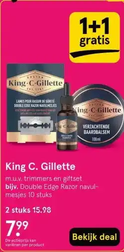 Etos King C. Gillette aanbieding