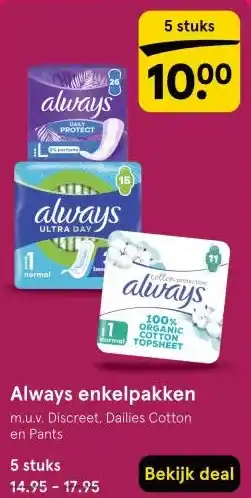 Etos Always enkelpakken aanbieding