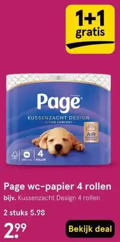 Etos Page wc-papier 4 rollen aanbieding