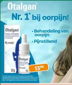 Trekpleister Otalgan® Nr.1* bij oorpijn! aanbieding