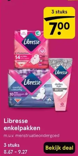 Etos Libresse enkelpakken aanbieding